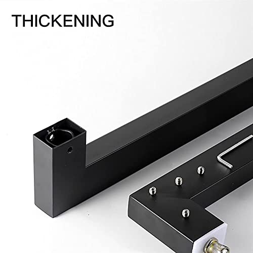 Poignée de porte push-pull titane noir pour loft et bureau - 6