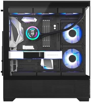 Havit CF925 Tamperli Cam Gaming Oyuncu Kasası Siyah - 3 RGB Fanlı, Kumandalı, ITX/M-ATX/ATX/E-ATX Uyumlu - Görsel 3
