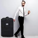 Foldable Suitcase, Luggage Bag with Swivel Wheels, Large-Capacity Expandable Travel Suitcase, Waterproof Foldable Luggage for Both Men And Women(Black) - Image 5