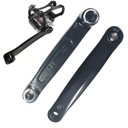 Pédalier d'exercice pour vélo long 170 mm trou carré 13x13 mm