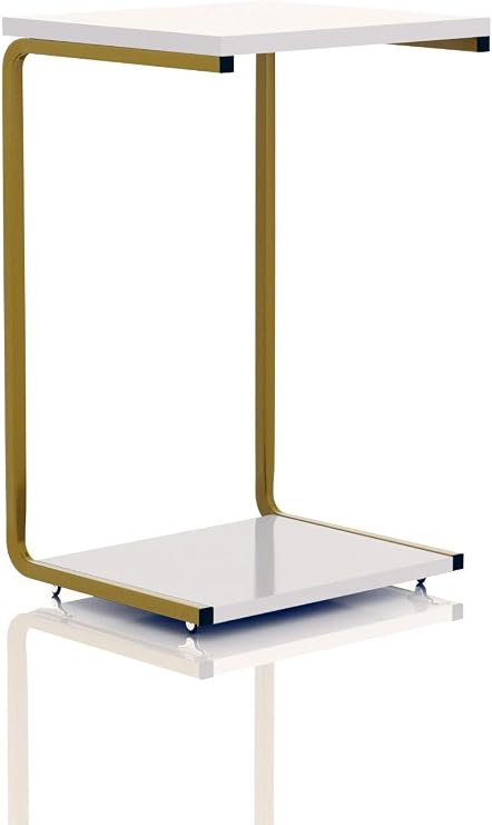 Gold Serving Table with Wheels Seat Side C Coffee Table Zigon