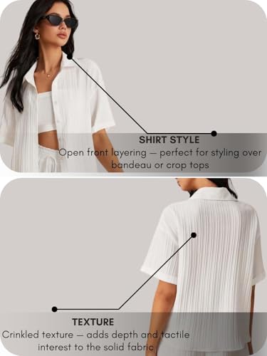Image of Leriya Fashion Co-ord Set for Women Stylish Solid Poly Lycra Cotton | Textured Pyjama Set For Woman Travel Beach & Holiday Look | Oversized Loose Fit Trendy Top & Shorts for Summer Day Vacation