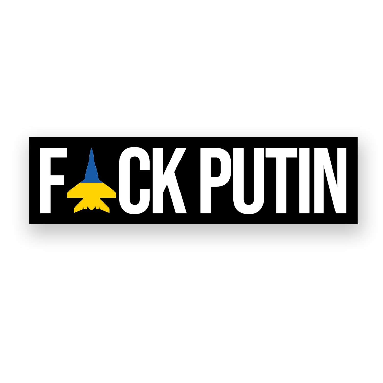 Smartypants Ukraine Support F*Ck Putin Sticker- Decal 2022 Flag Europe Russia War Large Small Sheet Idea Car Window Love Stand With Friends Family (8X8cm)