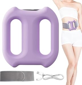 Vibbang Multifunktionaler Ganzkörper-Faszienring, 5 Gänge mit Timer-Funktion Massageroller Vibration zur Faszien-Straffung, Massager mit Gurt, für rücken Beine Oberschenkel Bauch, Abnehmen Geräte