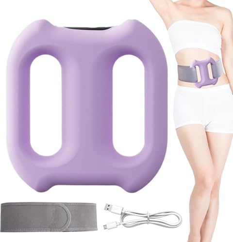 Vibbang Multifunktionaler Ganzkörper-Faszienring, 5 Gänge mit Timer-Funktion Massageroller Vibration zur Faszien-Straffung, Massager mit Gurt, für rücken Beine Oberschenkel Bauch, Abnehmen Geräte