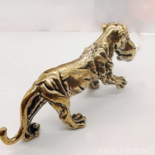 Figurines miniatures de tigre en laiton pour ornement de bureau et collection - 2