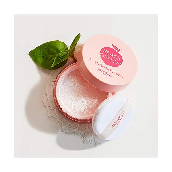 SKINFOOD-Peach-Cotton-Multi-Finish-Powder-5g-Korean-Peach-Extract-Calamin-Sebum-Control-Face-Powder-Silky-Setting-Powder-Setting-Powder-for-Oily-Skin-Sweet-Peach-Scent-for-Soft-Skin SKINFOOD Peach Cotton Multi Finish Powder 5g - Korean Peach Extract & Calamin Sebum Control Face Powder - Silky Setting Powder - Setting Powder for Oily Skin - Sweet Peach Scent for Soft Skin