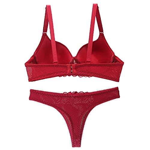 Soutien-gorge push up rouge 40C qui rehausse la poitrine sans compromis sur le confort du bikini - 2