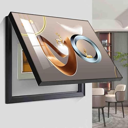 Boîte à peinture pour compteur électrique : décoration murale astucieuse pour entrée et couloir
