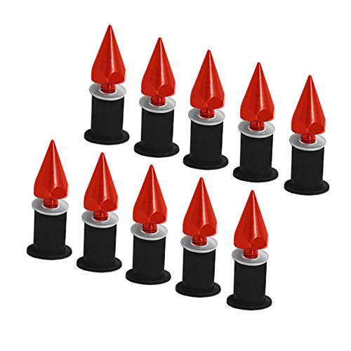 Image of Windscreen Spike,M5 Windshield Spike Screws Nuts Fit for Motorcycle Modification(red)