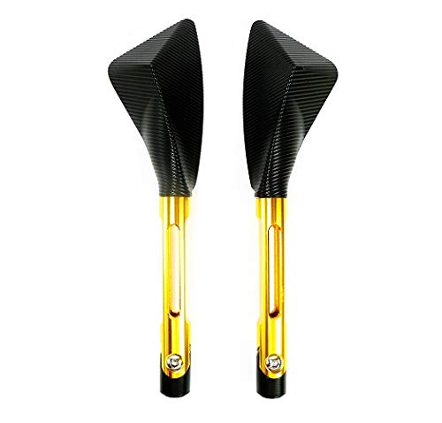 Kit Retrovisor Tomok+Manete Curto+Manopla Esportiva c/Peso Honda CB300R Dourado