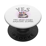 Lustiger Spruch für Eiskiosk Eisdiele Eiscafe Eisverkäufer PopSockets mit austauschbarem PopGrip