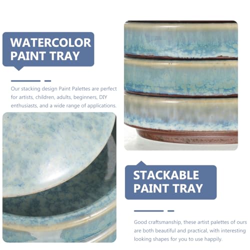 Palette aquarelle céramique Operitacx pour éviter les taches et mélanges ratés - 7