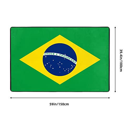 Tapete AHUNARLOP 60x39in Negro Suave Antideslizante miniatura 2