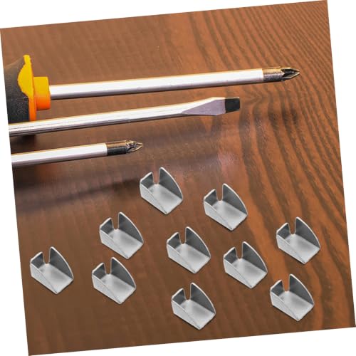 CLISPEED 30pcs Iron Shelf Clips for Filing Cabinets and Metal Shelves, Sturdy Bracket Supports with Pressfit Design, Prevent Slipping, Easy Installation for Document Organization in Office - Image 7