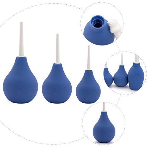 HEALLILY 3 frascos descartáveis aplicadores de ducha vaginal aplicador anal para mulheres e homens