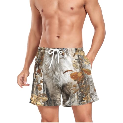 Traje de baño de secado rápido con estampado 3D de árboles y bosque 4