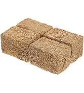 Toyvian Miniature Hay Bales 4pcs Fall Harvest Mini Straw Hay Bale Dollhouse Farm Village Accessories