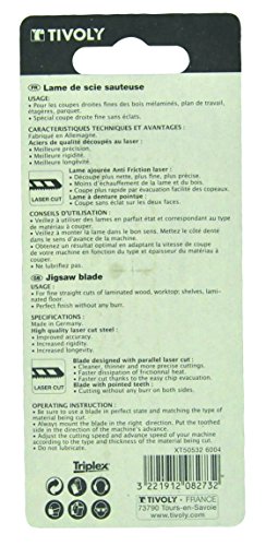 Tivoly xt505326004 Jigsaw Blades, Gray, Set of 2 Pieces - Image 2
