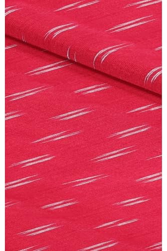 Image of Cotton Pochampally ikat unstitched blouse, Kurthi, long frock fabric material for women (1 meter, 2 meters & 3 meters)