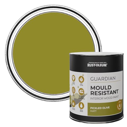 Rust-Oleum Green Guardian Mould Resistant Interior Wood Paint in Matt Finish - Pickled Olive 750ml