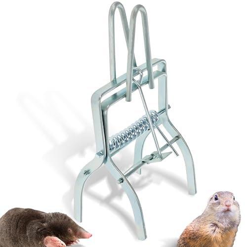 Ruralty Clamp Mole Trap - Mole Claw Trap 1pk Gopher Snare Groundhog Snare Trap Mole and Ground...