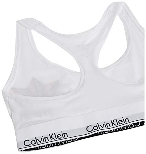 Calvin Klein Womens Modern Cotton Unlined Wireless Bralette Bra, White, Medium Us #TOP3