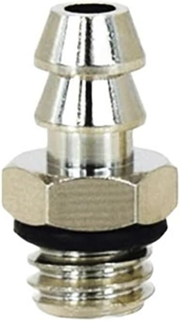 10pcs 2mm 3mm 4mm 6mm OD Air Pneumatic Hose to M3 M4 M5 M6 Male Mini Barb Fitting Pagoda Joint Copper Nickel Iron Plating Brass(M-6AU-4(4-M6) Copper)