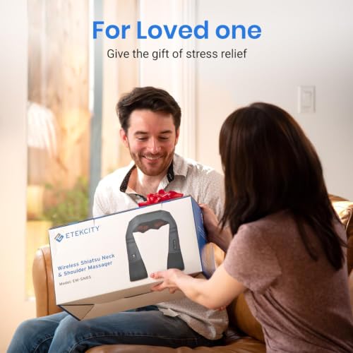 Image of Etekcity FSA Eligible Cordless Neck Massager for Pain Relief Deep Tissue