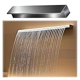 Customizable 26in Decorative Pool Fountain Spillway Kit for Garden, Patio & Swimming Pools - Outdoor Waterfall Feature with Pipe Connector, Overflow Outlet for Stunning Water Displays