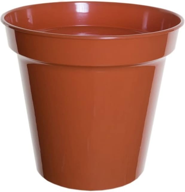 Ur Choice Terracotta Plant Pots - Strong and Durable Plastic Pots - Gardening Pot for Seedlings Plant - Coloured Nursery Pot - for Indoor, Outdoor, Garden, Yard, Park, Flower Pot (1, 17.8cm Set of 1)