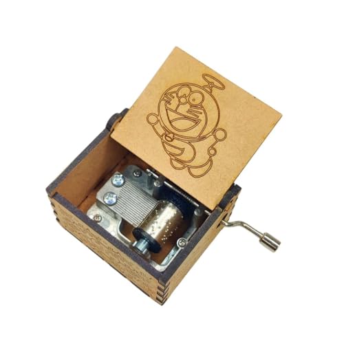 Image of Zesta Doraemon Musical Box Birthday Gift | Music Box Gift for Girlfriend, Boyfriend, Husband, Wife | Unique Musical Gifts for Music Lovers | Vintage Wooden Mini Music Box