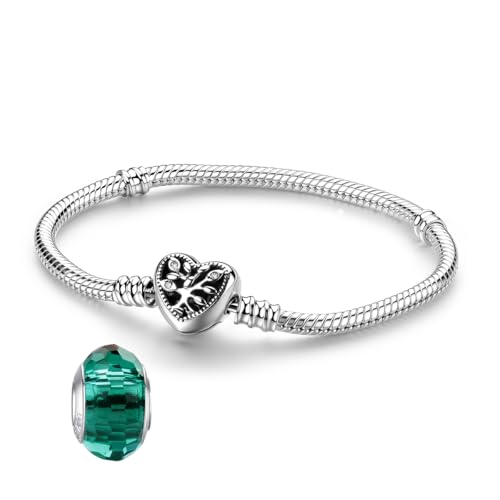 LNQOBU 925�X�^�[�����O�V���o�[ �X�l�[�N�`�F�[���u���X���b�g ����̂��鏗���p�`���[���u���X���b�g ��̓��̃M�t�g�� (�X�y�[�T�[�r�[�Y1�t��), 7.1in/18 cm�iFor wrist size 6.3in�j, �X�^�[�����O�V���o�[�B, 