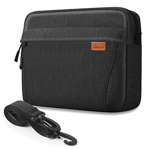 Bolsa de mensajero para hombres/mujeres, bolsa de hombro casual para niños y niñas, bolso de tableta/iPad, Negro Cover