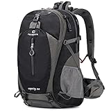 FENGDONG 50L Waterproof Lightweight Expandable Hiking,Camping,Travel Backpack with Shoes Compartment for Men Women Black