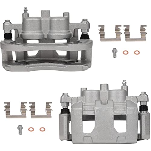 Image of SCITOO 18B4988 18B4989 Front Left+Right Calipers w /Bracket Fit For Buick For Lucerne 06-11,For Chevrolet For Impala 06-13,For Chevrolet For Monte Carlo 06-07,For Chevrolet For Impala Limited 14-16