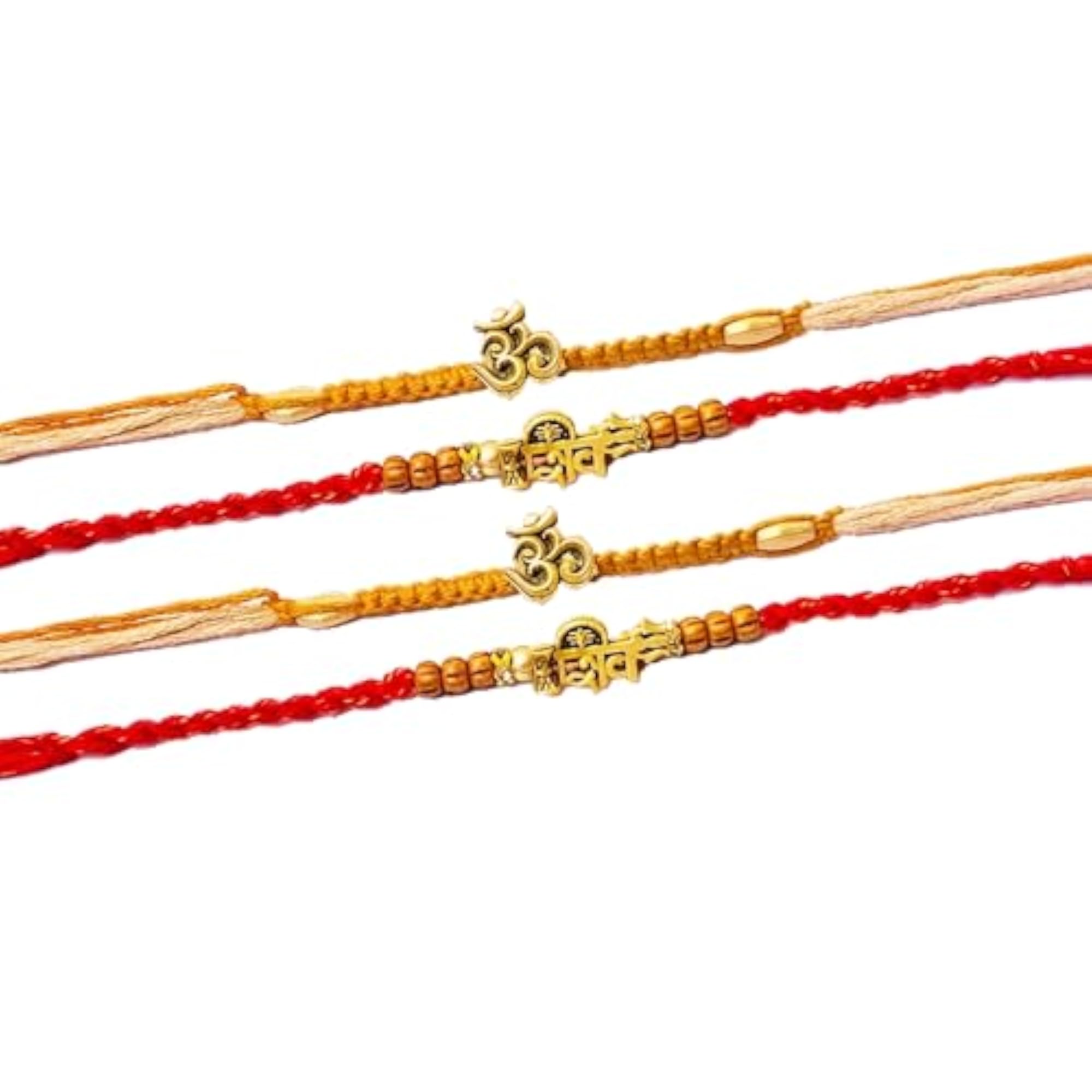 4pc Designer Rakhi Set with Peacock Puja Thali
