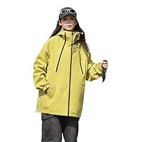 ESFHWYP Men's Coat Korean Spring Fall Casual Couples Hooded Jacket for men-Yellow02-S