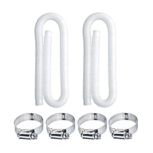 YOPOTIKA Zwembad vervangende slang kit filter pomp slangen met metalen drukknopen voor pompen modellen (1,25 in diameter)