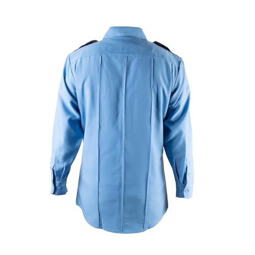 First Class 100% Polyester Two Tone Men's Uniform Shirt