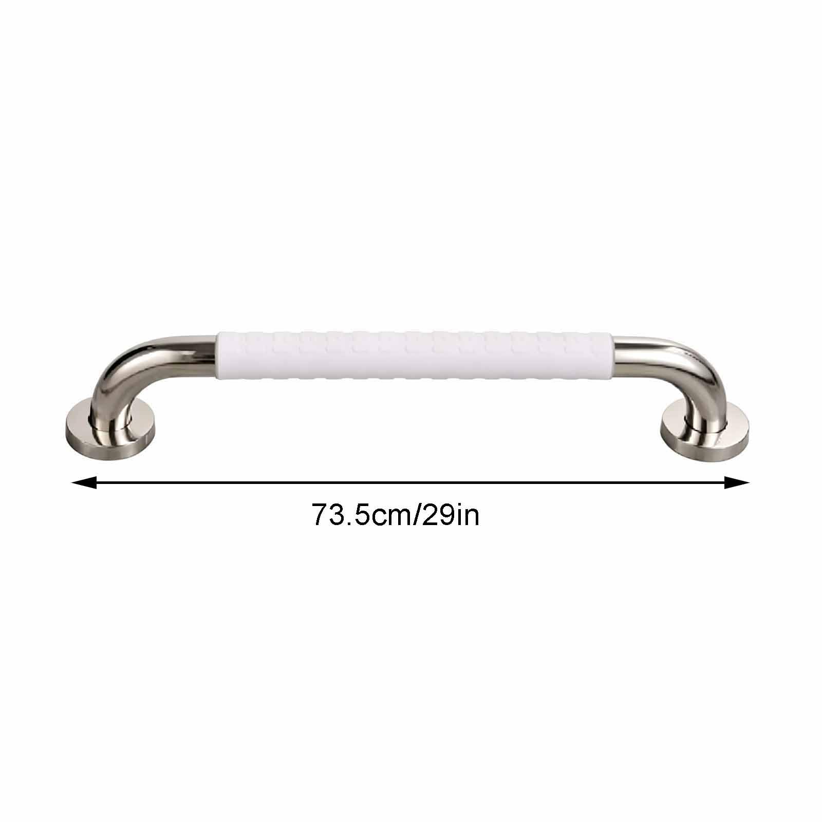 Maniglioni Di Sostegno per Vasca Da Bagno, Ausili per Disabili con Particelle Antiscivolo, Maniglione Dritto In Acciaio Inox A Parete per Bagni Domestici Accessibili(73.5cm)