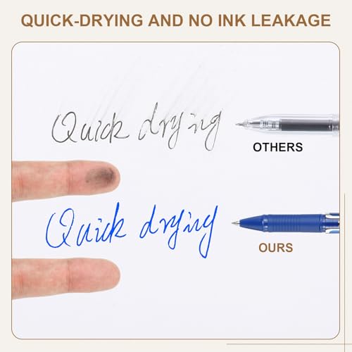 Bolígrafos borrables PATIKIL 0.5mm pack de 12 tinta azul cristal miniatura 4