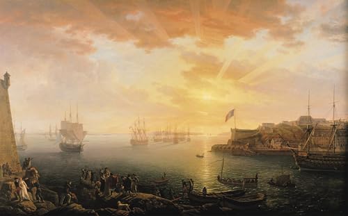 Impression d'art haut de gamme Vue de la rade de Brest Jean Francois Hue toile