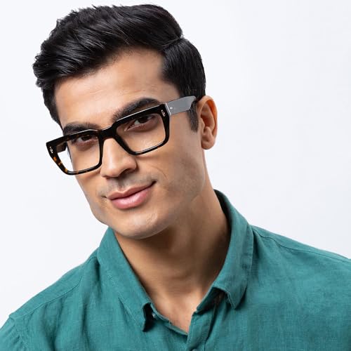 Image of Shisen Fox Habiki 2.0 Acetate Spectacles Frames for Men & Women with Demo Lenses | Classic Oval Full Rim Eyeglass Frame | Durable & Stylish Eye Frames for Men & Women