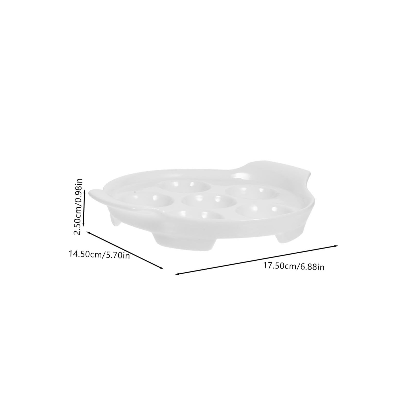 SOIMISS 4 piezas Platos de para Escargot con Asas Dobles Resistentes al Horno hasta Alta Temperatura de Unidades para Caracoles Mariscos y Aperitivos