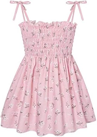 Toddler Baby Girl Dresses Sleeveless Spaghetti Straps Floral Prin...