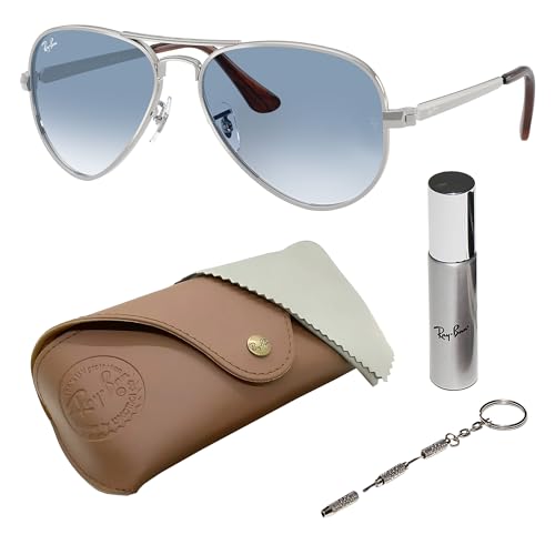 Image of Ray-Ban RB3925 AVIATOR MAX Pilot Shaped Sunglasses for Men & Women with Official RAYBAN Eyewear Kit - Classic Timeless Design