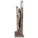 Veronese Design 9 3/8 Inch Regal Santa Muerte Dia De Los Muertos Arch Cold Cast Resin Bronze Finish Sculpture