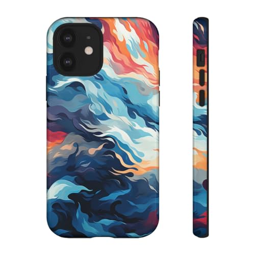 Coque iPhone 12 motif océan abstrait pour sublimer votre style