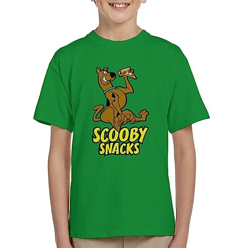All+Every Scooby Doo Pizza Scooby Snacks Kid's T-Shirt Kelly Green